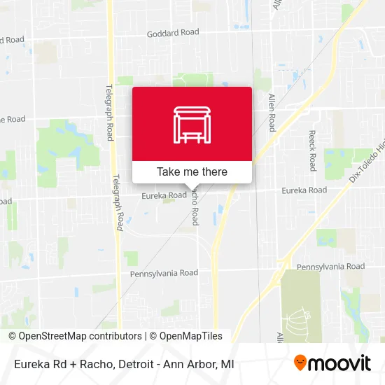 Eureka Rd + Racho map