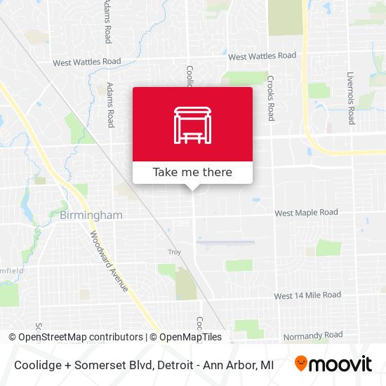 Coolidge + Somerset Blvd map