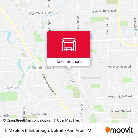 E Maple & Edinborough map