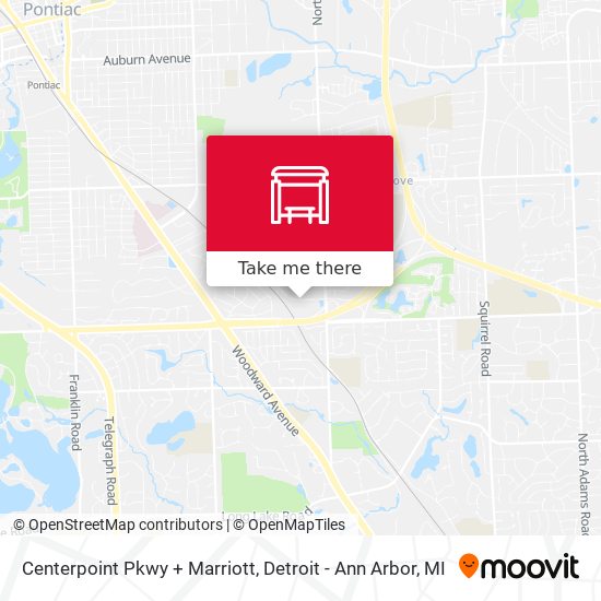 Centerpoint Pkwy + Marriott map
