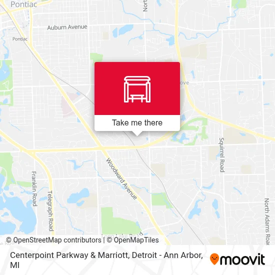 Centerpoint Parkway & Marriott map