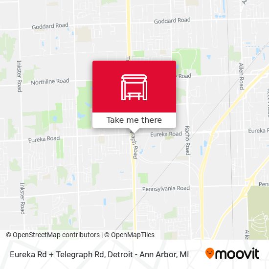 Eureka Rd + Telegraph Rd map