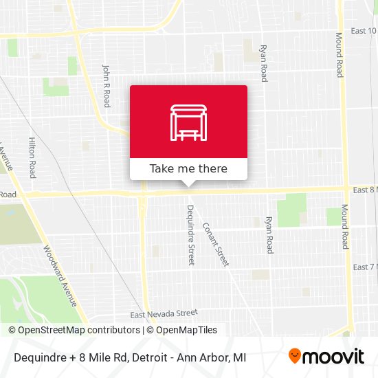 Mapa de Dequindre + 8 Mile Rd