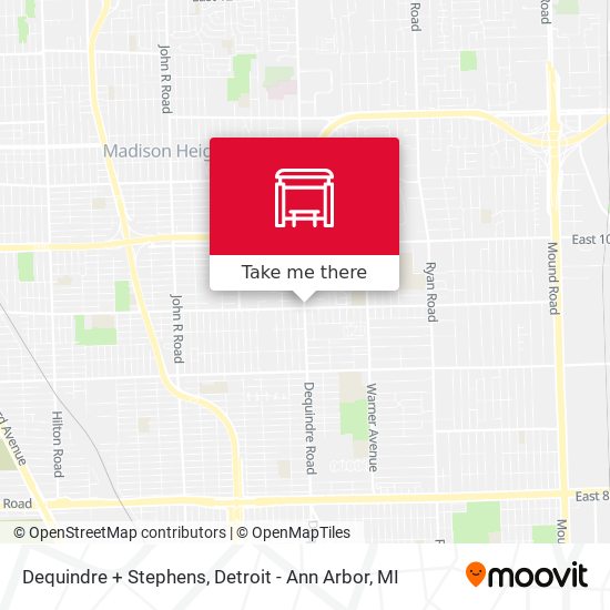 Dequindre + Stephens map