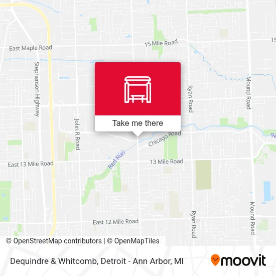 Dequindre & Whitcomb map