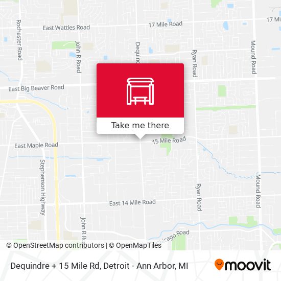 Mapa de Dequindre + 15 Mile Rd