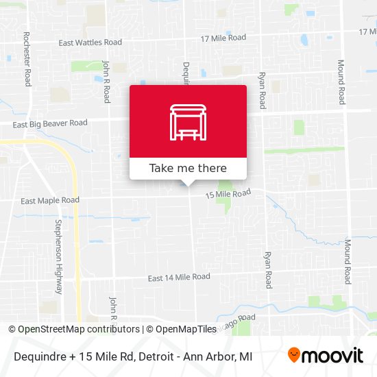 Mapa de Dequindre + 15 Mile Rd