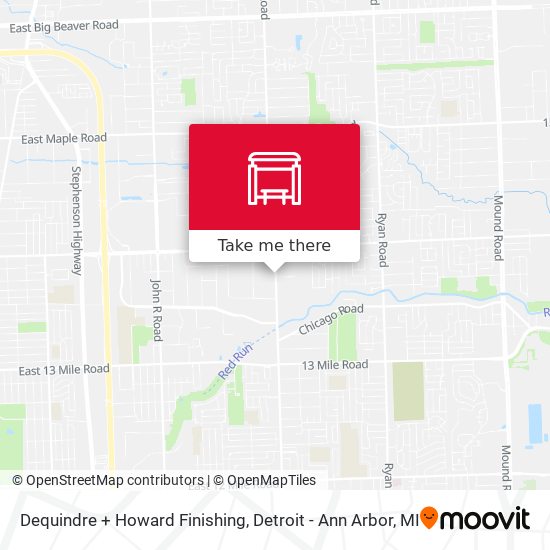 Mapa de Dequindre + Howard Finishing
