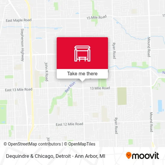 Dequindre & Chicago map