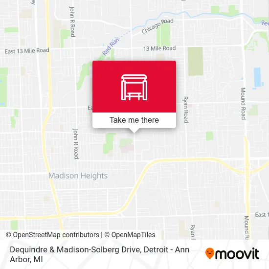 Dequindre & Madison-Solberg Drive map