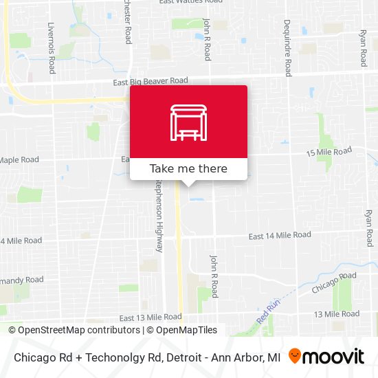 Chicago Rd + Techonolgy Rd map