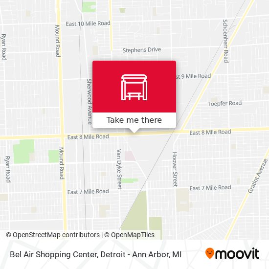 Bel Air Shopping Center map