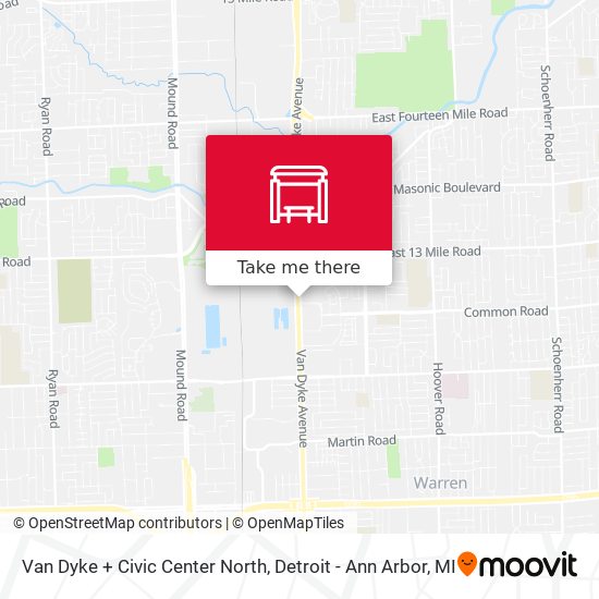 Mapa de Van Dyke + Civic Center North