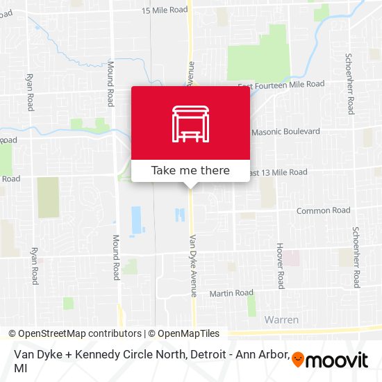 Van Dyke + Kennedy Circle North map