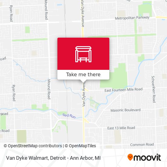 Mapa de Van Dyke Walmart