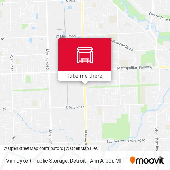 Mapa de Van Dyke + Public Storage
