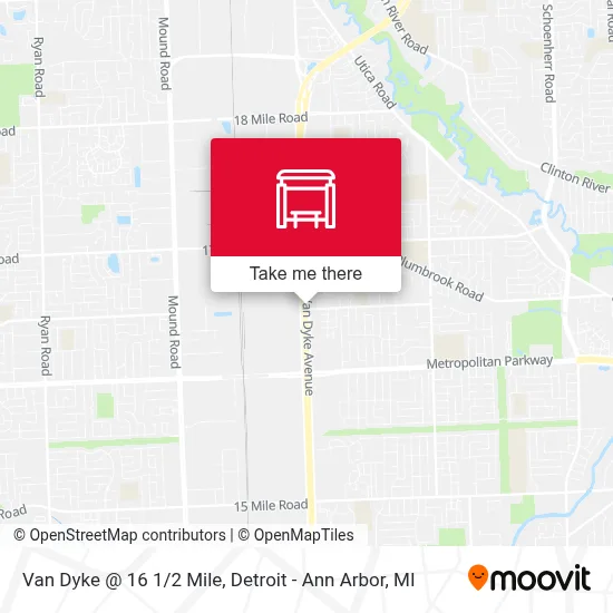 Van Dyke @ 16 1/2 Mile map