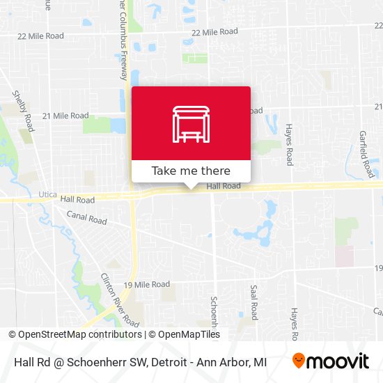 Mapa de Hall Rd @ Schoenherr SW