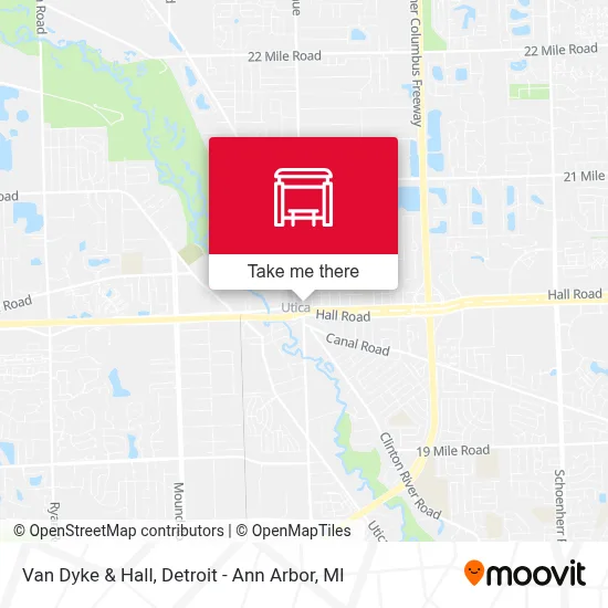 Van Dyke & Hall map