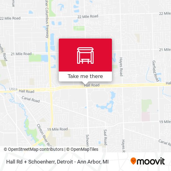 Hall Rd + Schoenherr map