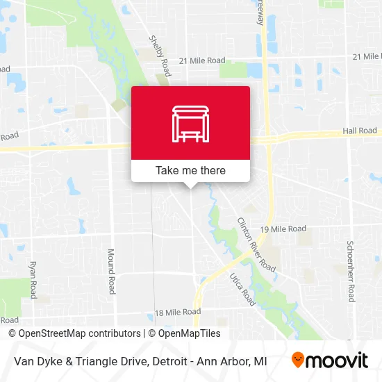 Van Dyke & Triangle Drive map