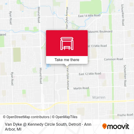 Van Dyke @ Kennedy Circle South map
