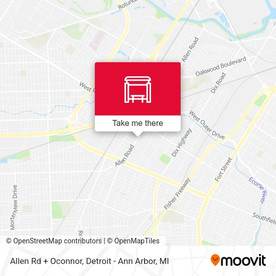 Allen Rd + Oconnor map