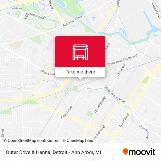 Outer Drive & Hanna map