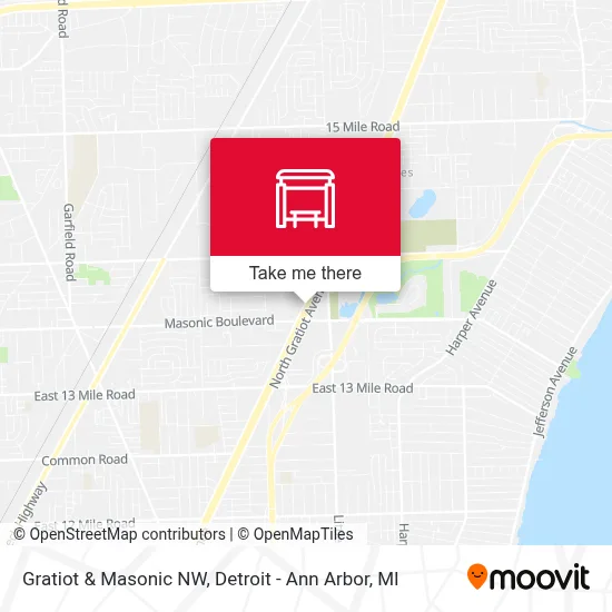 Gratiot & Masonic NW map