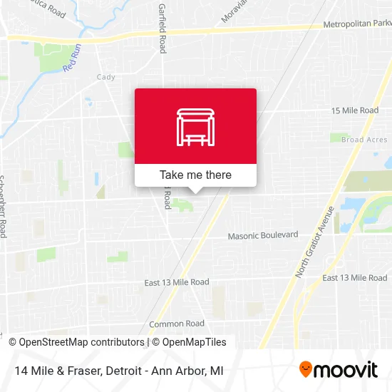 14 Mile & Fraser map