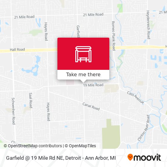 Garfield @ 19 Mile Rd NE map