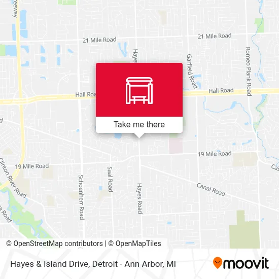 Hayes & Island Drive map