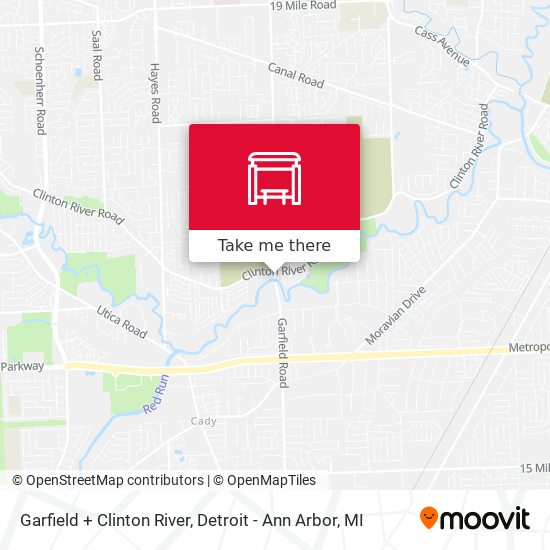 Mapa de Garfield + Clinton River