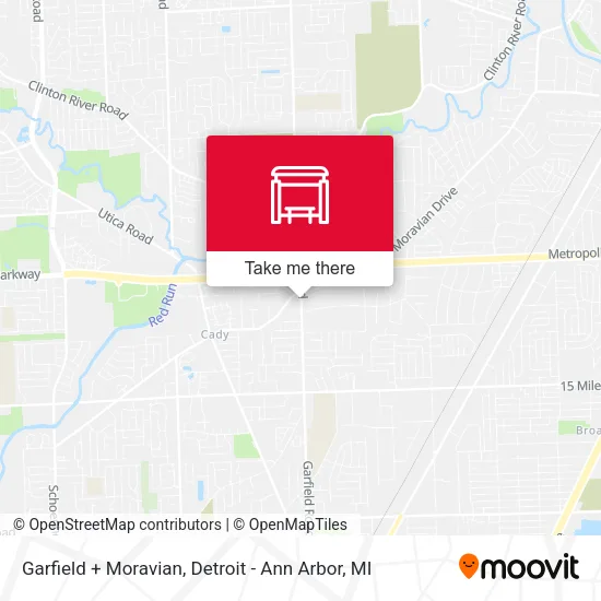 Garfield + Moravian map