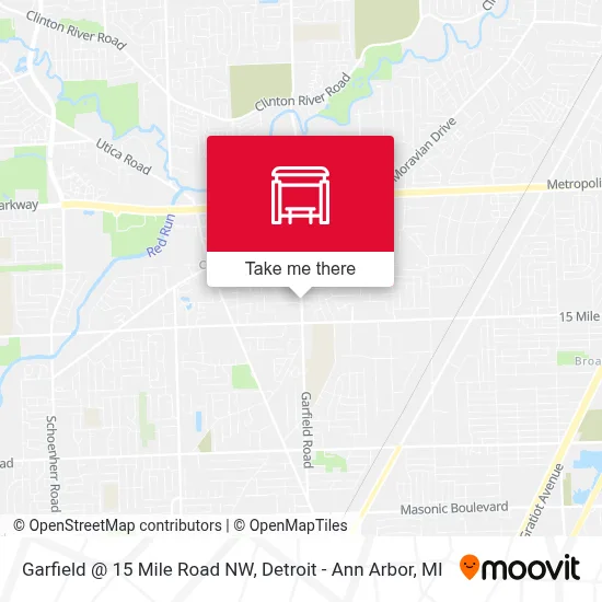 Garfield @ 15 Mile Road NW map