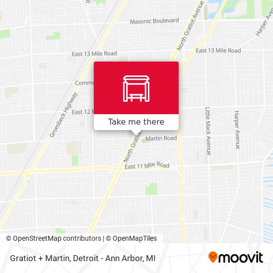 Mapa de Gratiot + Martin