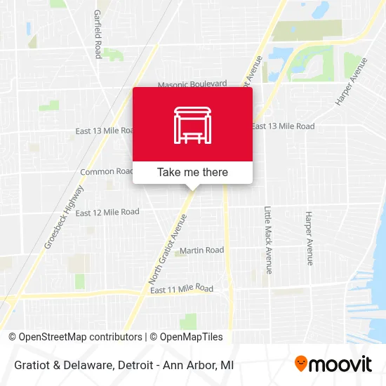 Gratiot & Delaware map