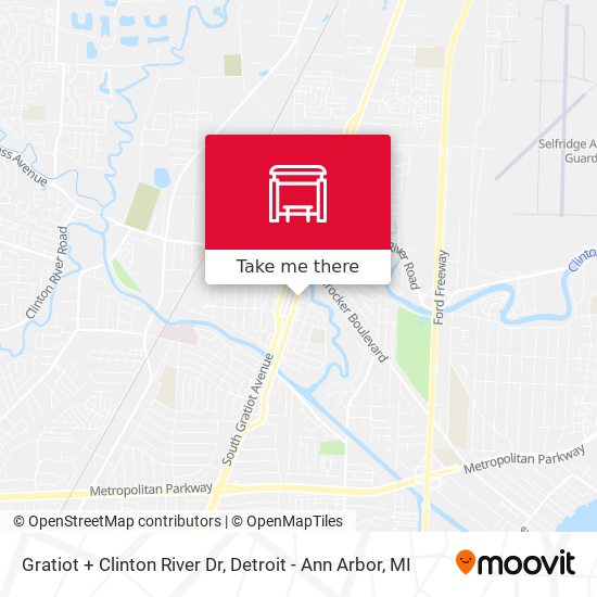 Mapa de Gratiot + Clinton River Dr