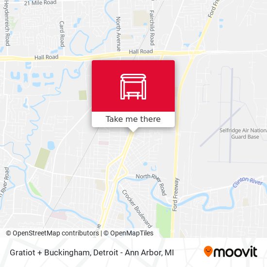 Mapa de Gratiot + Buckingham