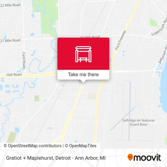 Gratiot + Maplehurst map
