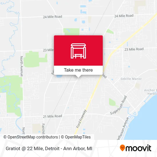 Gratiot @ 22 Mile map