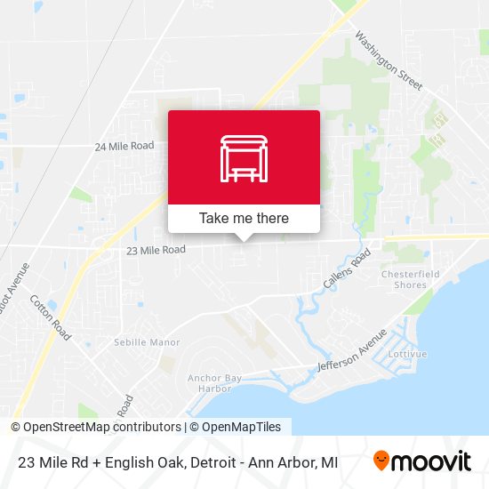 Mapa de 23 Mile Rd + English Oak