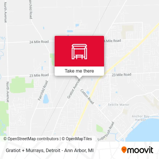 Gratiot + Murrays map