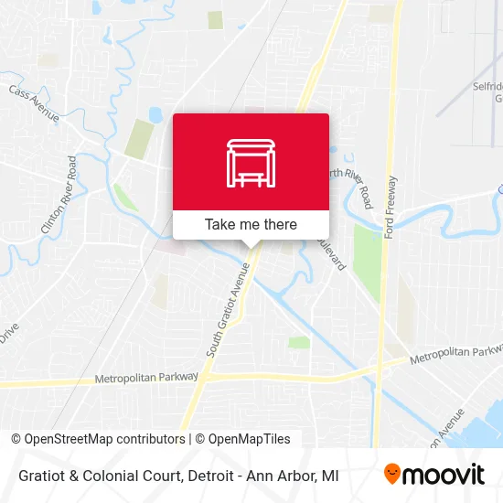 Gratiot & Colonial Court map