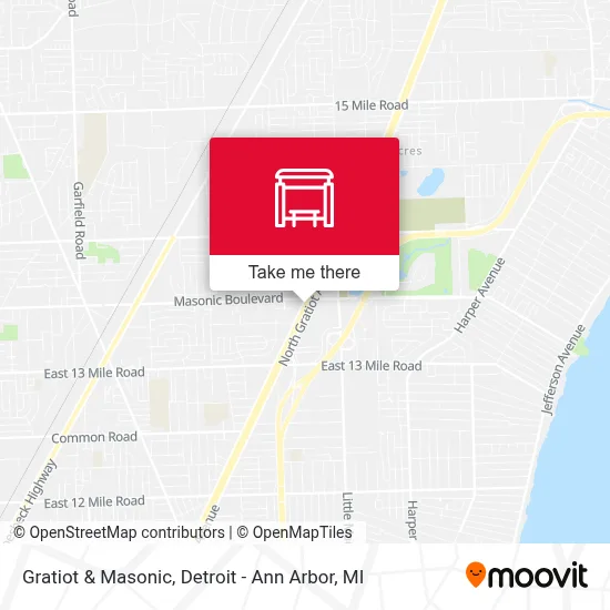Gratiot & Masonic map