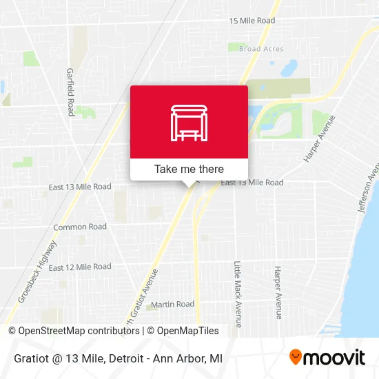 Gratiot @ 13 Mile map