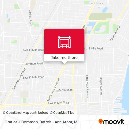 Gratiot + Common map