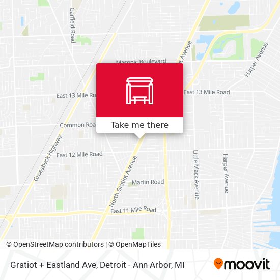 Mapa de Gratiot + Eastland Ave