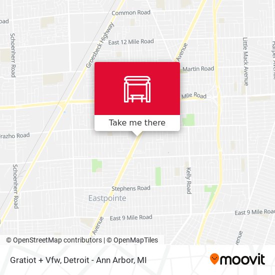 Gratiot + Vfw map