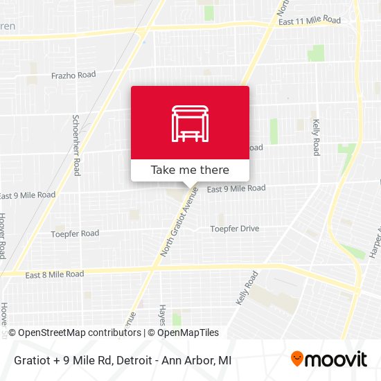 Mapa de Gratiot + 9 Mile Rd